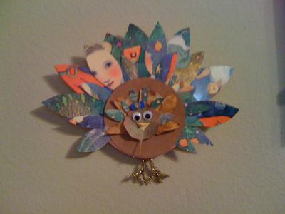 greetings card turkey decoration