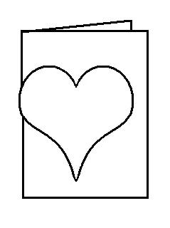 make a heart shaped mini card