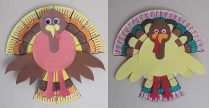 paper plate turkeys