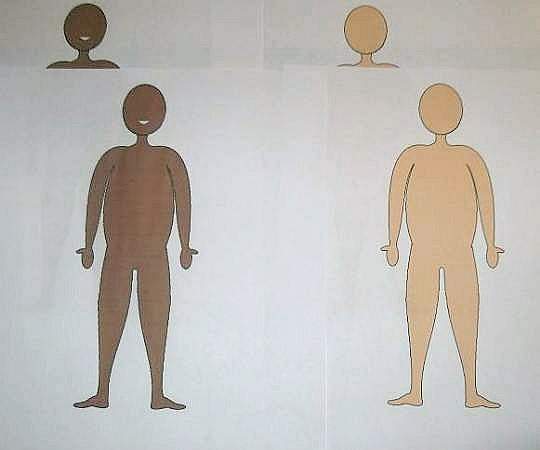 printed human figures