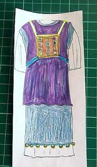 kids drawing of a Jewish Priests Tunic