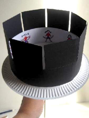 homemade paper zoetrope