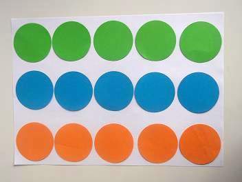 make a board game paper circles