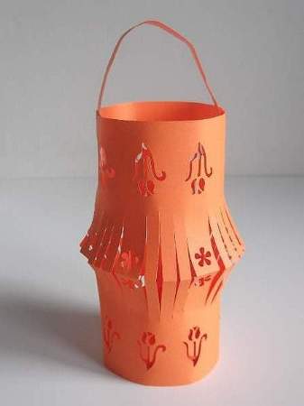 orange paper lantern