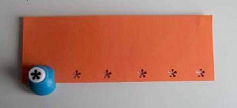 using a flower craft punch