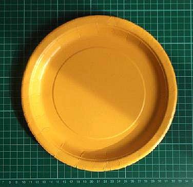 yellow paper plate